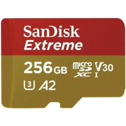 SanDisk Extreme 256GB 190mbps microSDXC UHS-I Memory Card (SDSQXAV-256G-GN6MN)