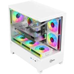 Carbono CG360TB White M-ATX Mid Tower Gaming Casing