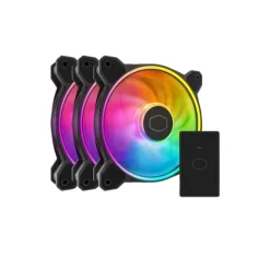 Cooler Master MasterFan MF120 Halo2 120mm ARGB 3-In-1 Case Fan (Black)